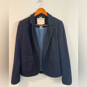 Cartonnier Anthropologie Women size 6 Navy Blue
Textured Tweed Blazer